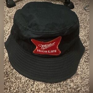 Miller High Life bucket hat #beerhat (minor damage to the back of the hat)